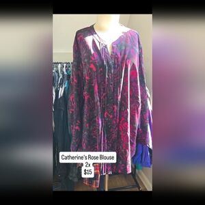 Catherines Purple and Red Blouse